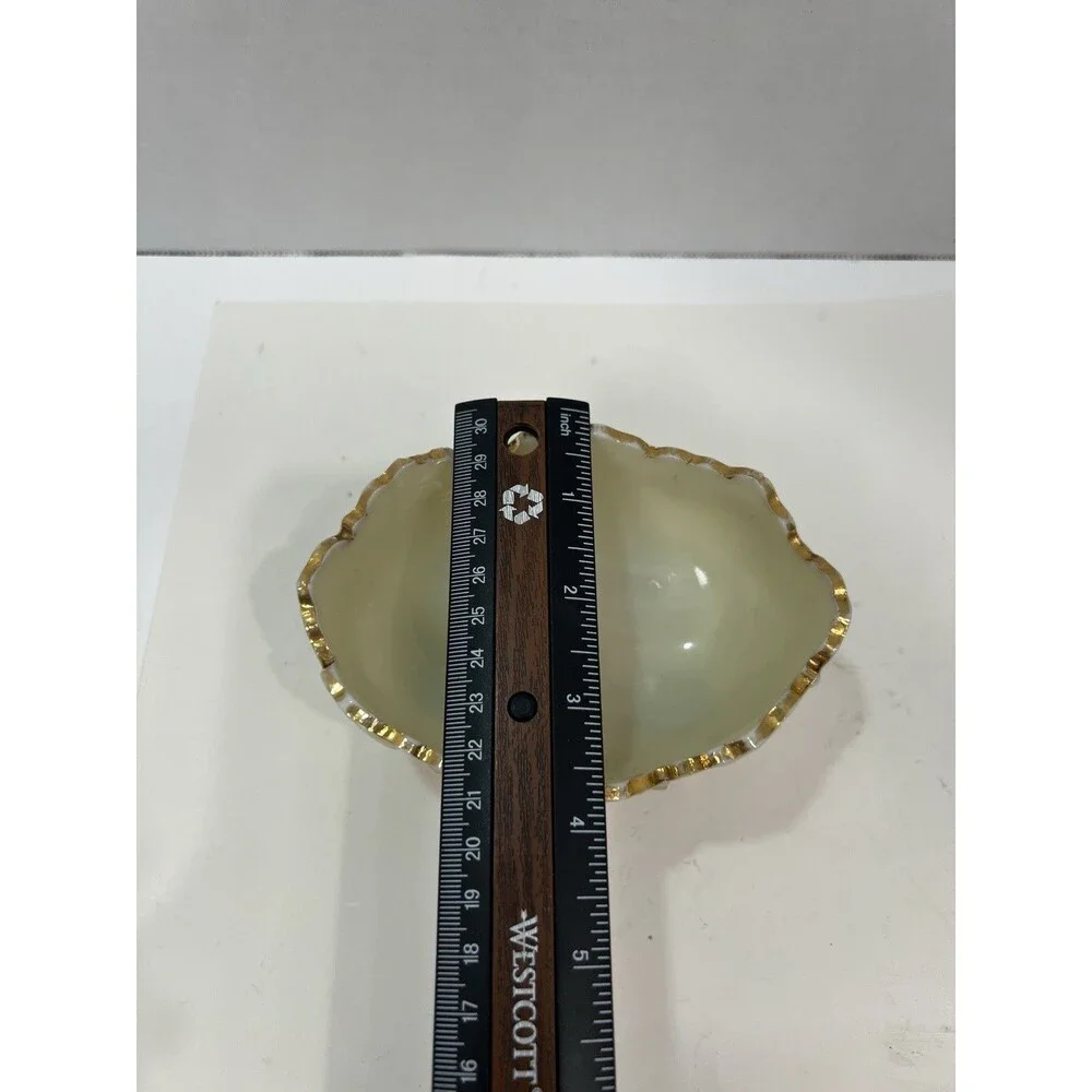Antique Northwood Louis XV Custard Glass Footed Berry/Nut Bowl, 1898-1899 Gilded
